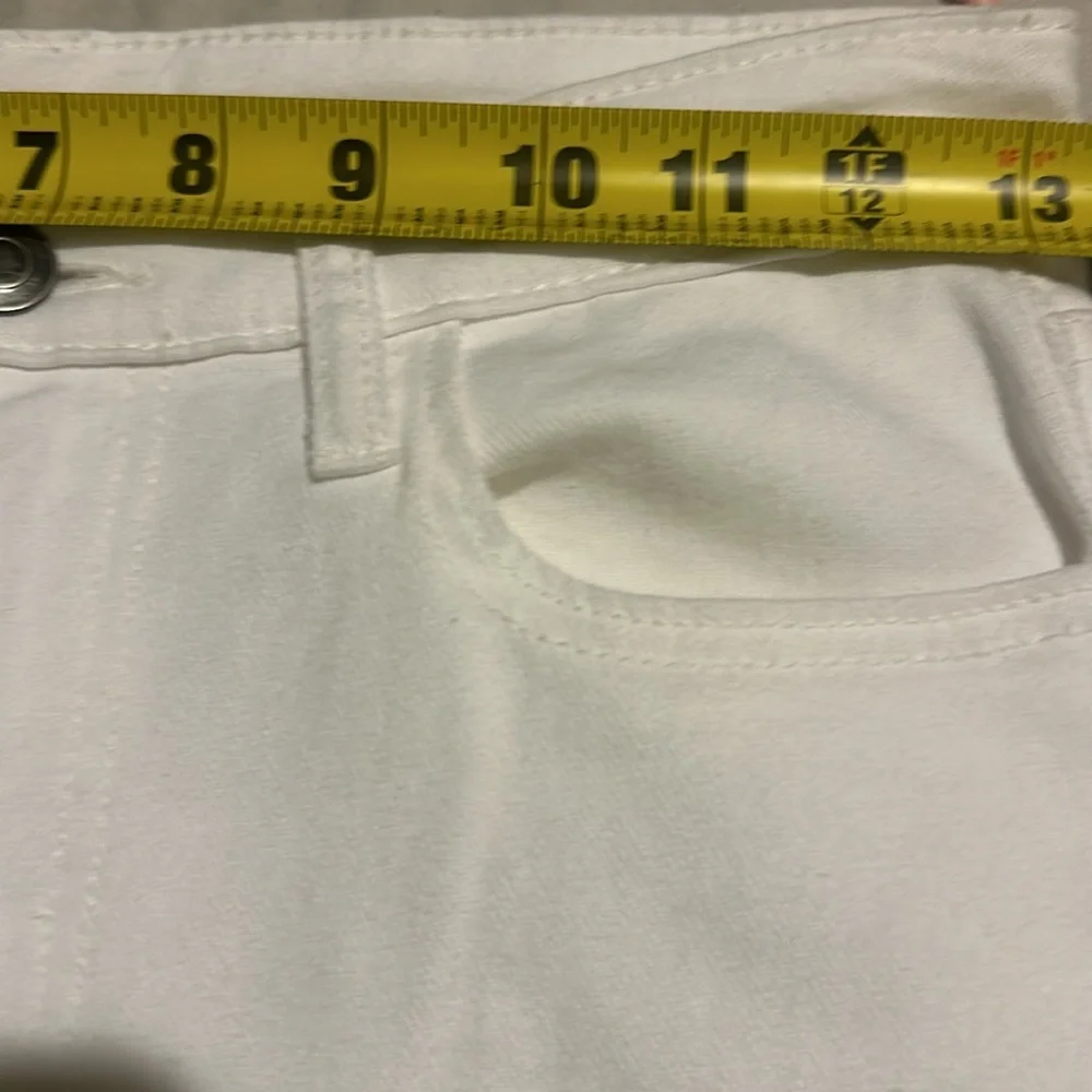 NWT GB High Rise Split Front Distressed Straight Leg Jeans - Picture 7 of 11